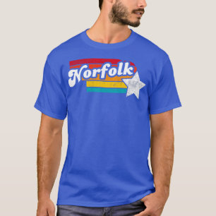 T-shirt Norfolk Nebraska Souvenir Vintage désorganisé 2