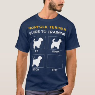 T-shirt Norfolk Terrier À L'Entraînement Chien Obedience