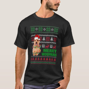 T-shirt Norfolk Terrier Pour Joyeux Woofmas Vilain Noël S