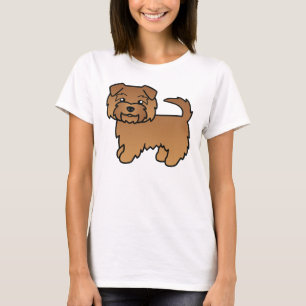 T-shirt Norfolk Terrier rouge