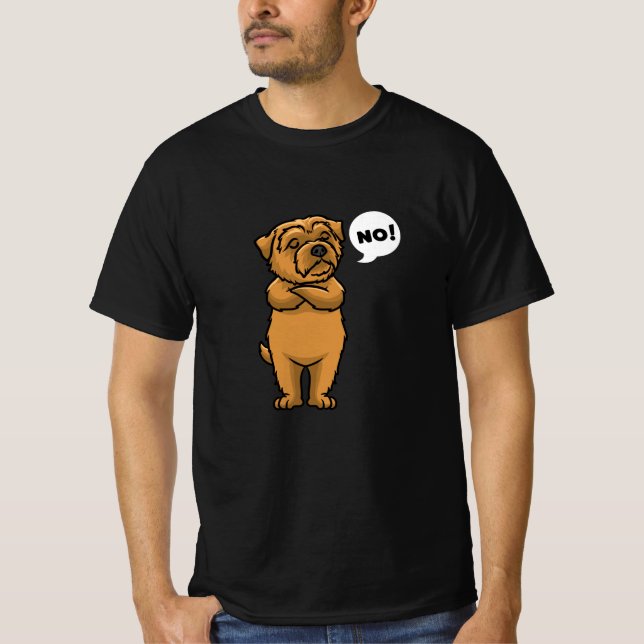 T-shirt Norfolk Terrier têtu (Devant)