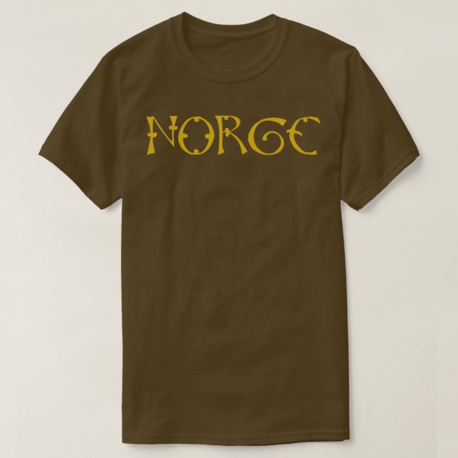 T-shirt Norge Norway Gold Viking (Design devant)