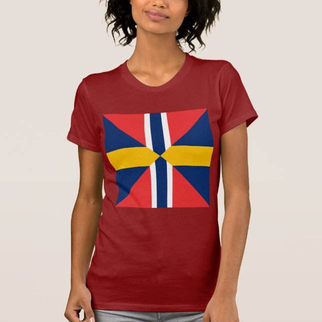 T-shirt Norge Sverige Sildesalaten, Norvège (Devant)