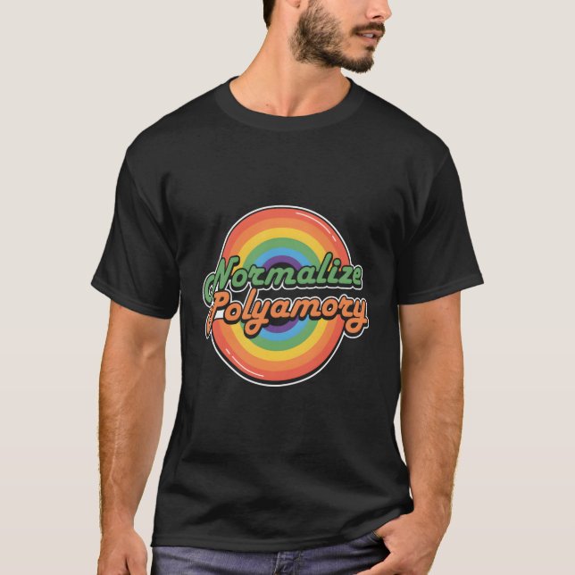 T-shirt Normaliser Polyamory Polyamory (Devant)