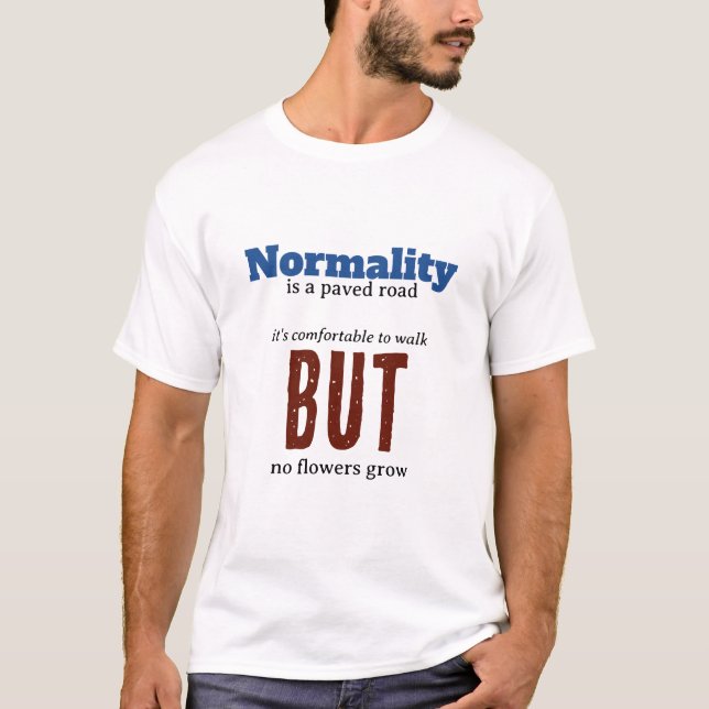 t-shirt normalité (Devant)