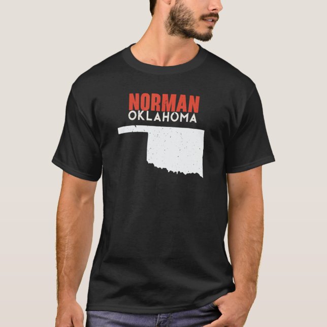 T-shirt Norman USA State America Travel Oklahoman (Devant)