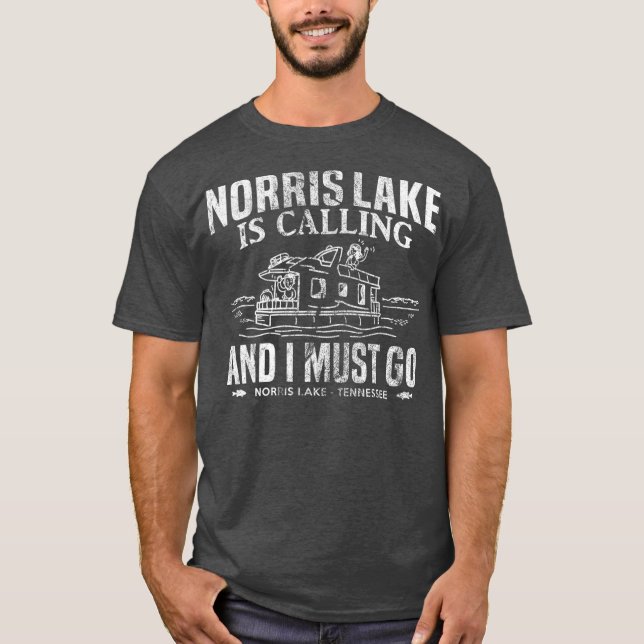 T-shirt Norris Lake Appelle Tennessee Houseboat (Devant)