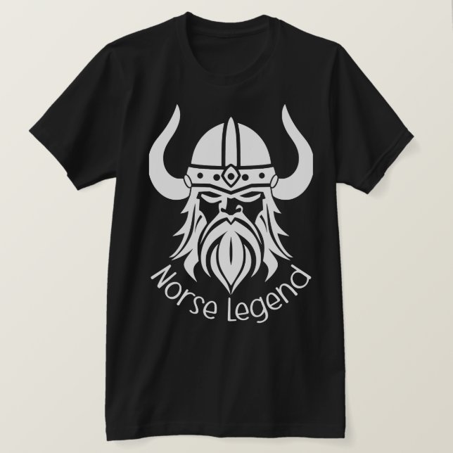 T-shirt Norse Legend Viking Silhouette (Design devant)