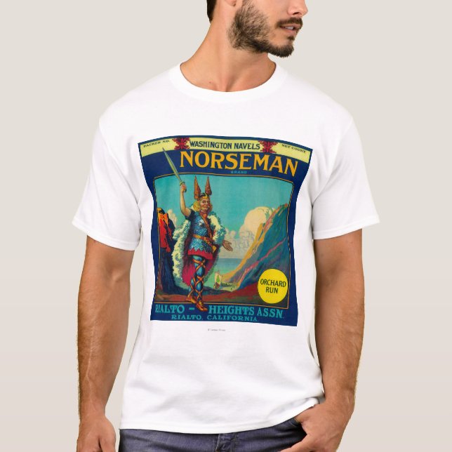 T-shirt Norseman LabelRialto orange, CA (Devant)
