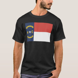 T-shirt North Carolina NC État Drapeau USA T Shirt