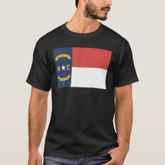 T-shirt North Carolina NC État Drapeau USA T Shirt