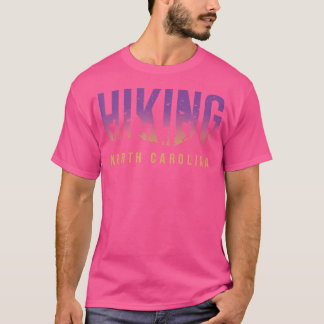 T-shirt North Carolina Randonnée Camper Adventure Hiker Ou