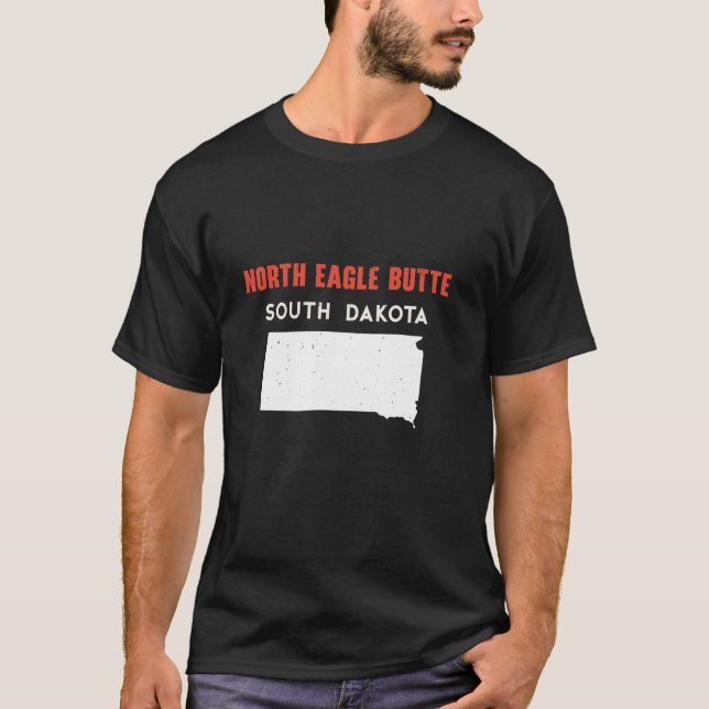 T-shirt North Eagle Butte Dakota du Sud États-Unis Amériqu (Devant)