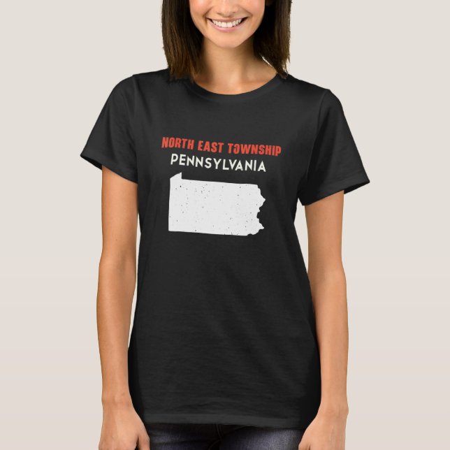 T-shirt North East township Pennsylvania USA State America (Devant)