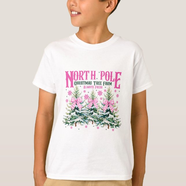 T-shirt North-pole Christmas Tree Always Fresh Coquette Bo (Devant)