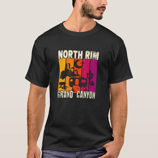 T-shirt North Rim Grand Canyon camping (Devant)