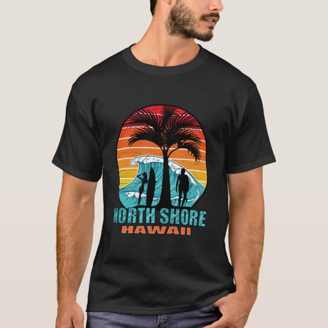 T-shirt North Shore Beach Hawaii (Devant)