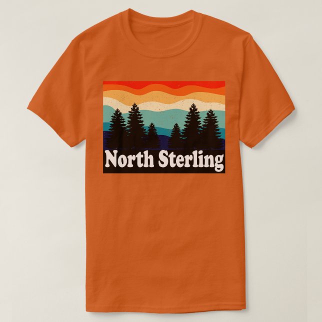 T-shirt North Sterling Colorado Retro (Design devant)