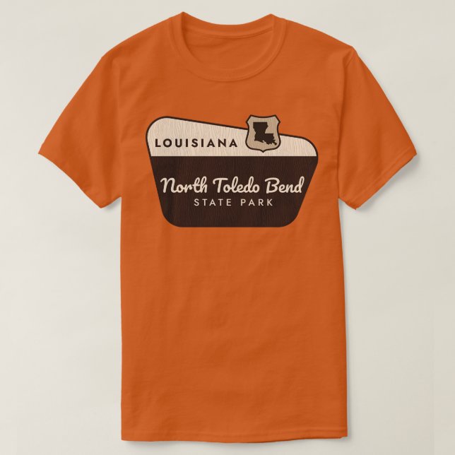T-shirt North Toledo Bend State Park Affiche de bienvenue (Design devant)