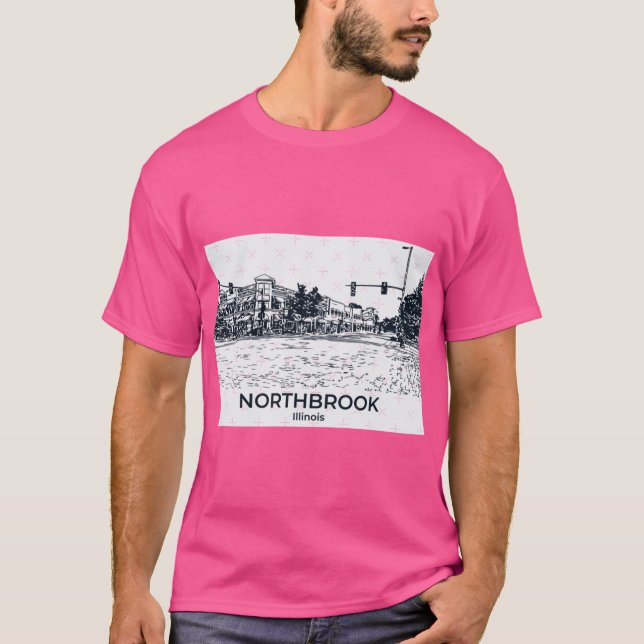 T-shirt Northbrook Illinois 1 (Devant)