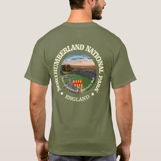 T-shirt Northumberland National Park, Angleterre. (Dos)