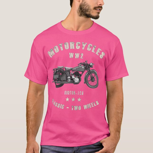 T-shirt Norton-16H Motorcycle Ww2 (Devant)