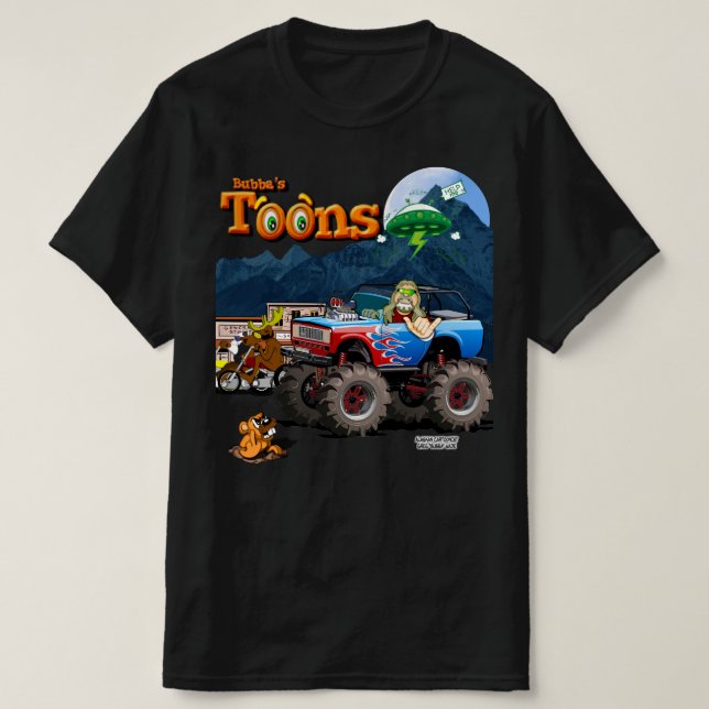 T-shirt Nortwest Wildlife Cartoon Tee (Design devant)
