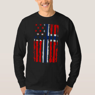 T-shirt Norvège American Pride Usa