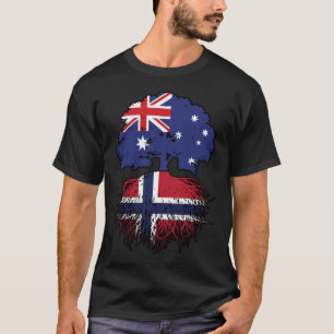 T-shirt Norvège Australie Australie Australie racine d'arb