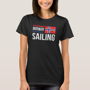 T-shirt Norvège Drapeau navigateurs Bateau Match Équipe Co
