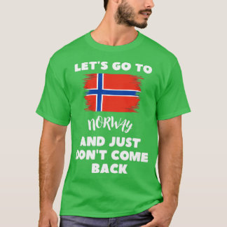 T-shirt Norvège Drapeau norvégien Funny Norvège