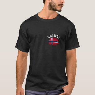 T-shirt Norvège Drapeau Oslo Norvège Fjords Vacances Scand