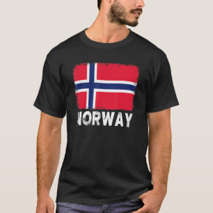 T-shirt Norvège - Drapeau Soutien Norvégien Femmes Hommes