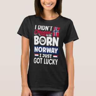 T-shirt Norvège Norvège Norvège Drapeau Norvège Je Viens D