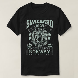 T-SHIRT NORVÈGE SVALBARD LONGYEARBYEN - OURS POLAIRE