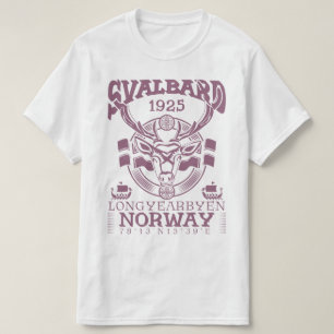 T-SHIRT NORVÈGE SVALBARD LONGYEARBYEN - RÉINDEUR