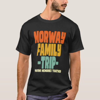 T-shirt Norvège Vacances en famille Norvège
