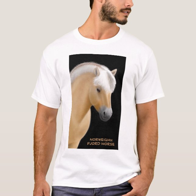 T-shirt norvégien de cheval de fjord (Devant)