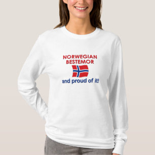 T-shirt Norvégien fier Bestemor (grand-mère)