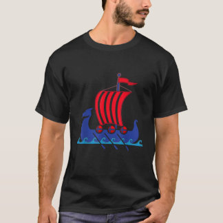 T-shirt Norvégien Viking Vailing Boat Cadeau Norvège