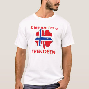 T-shirt Norvégiens personnalisés m'embrassent que je sui