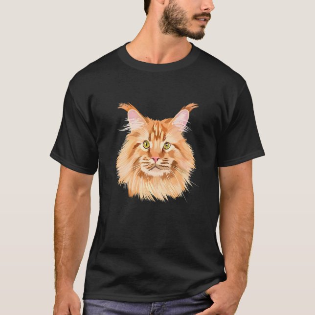 T-shirt Norwegian Forest Cat House Cat (Devant)