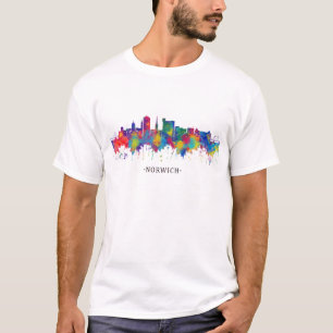 T-shirt Norwich England Skyline