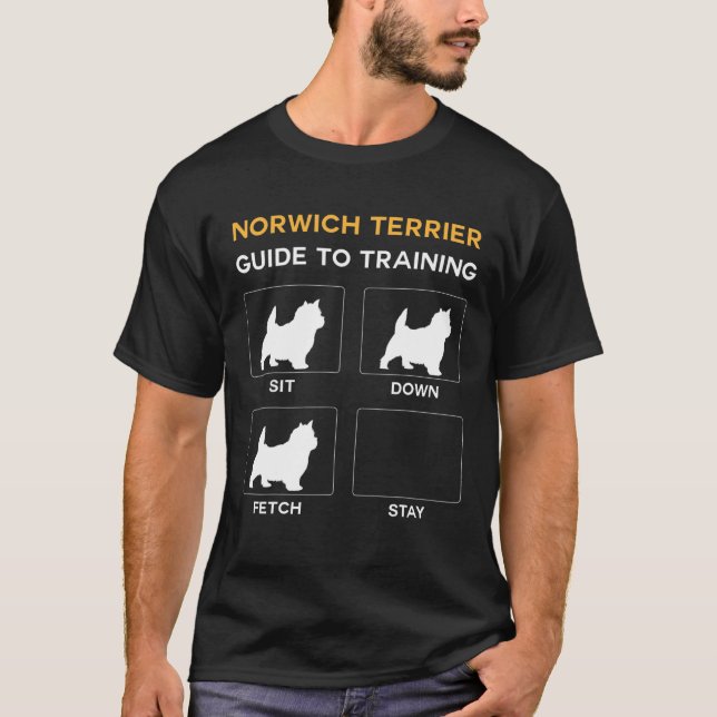 T-shirt Norwich Terrier Guide D'Entraînement Obedience Dog (Devant)