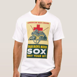 T-shirt Nos chaussettes du besoin de garçons - tricotez