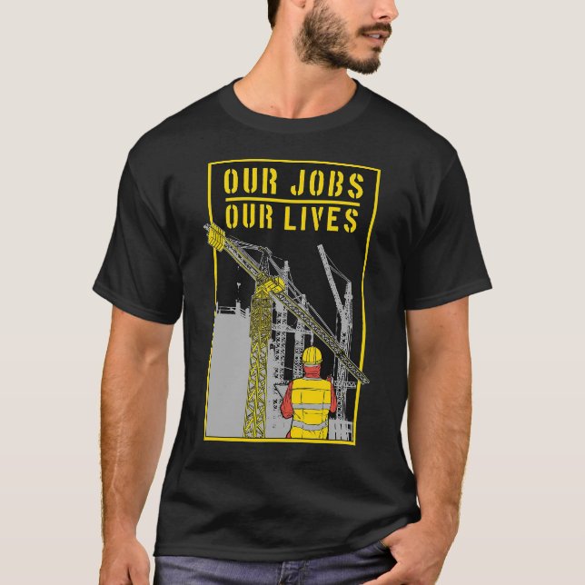 T-shirt Nos emplois Nos vies (Devant)