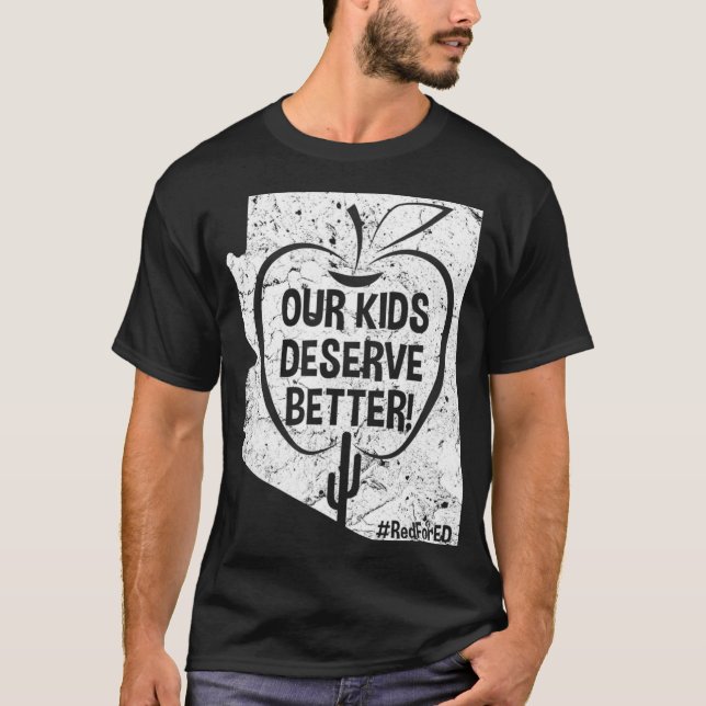 T-shirt Nos Enfants Méritent Mieux Rouge Pour Ed Femmes Ho (Devant)