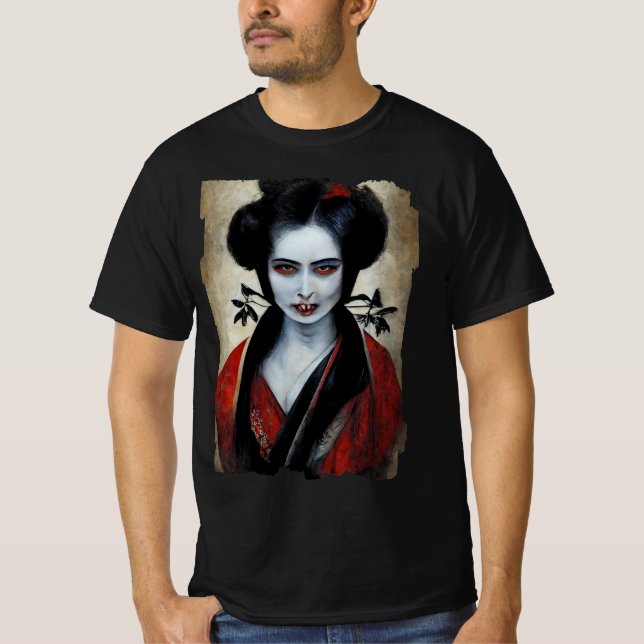 T-shirt Nosferatu Geisha | Portrait D'Un Vampire (Devant)