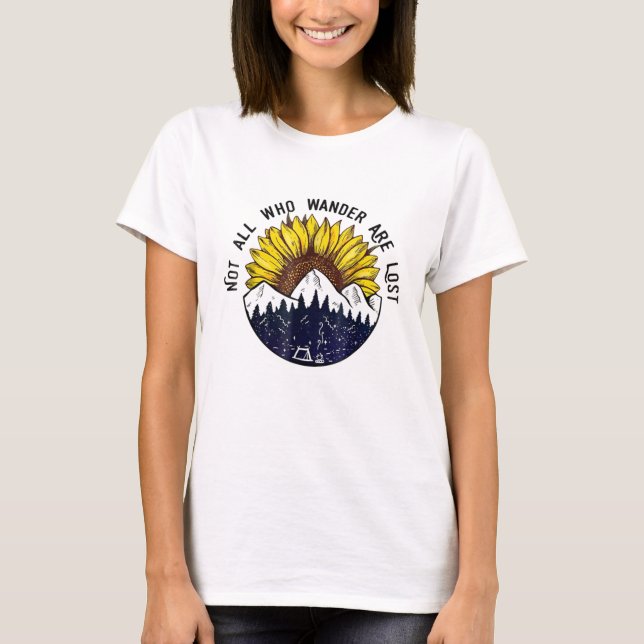 T-shirt Not All Who Wander Are Lost (Devant)
