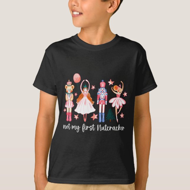 T-shirt Not My First Nutcracker Ballet Sugar Fairy Plum Fu (Devant)